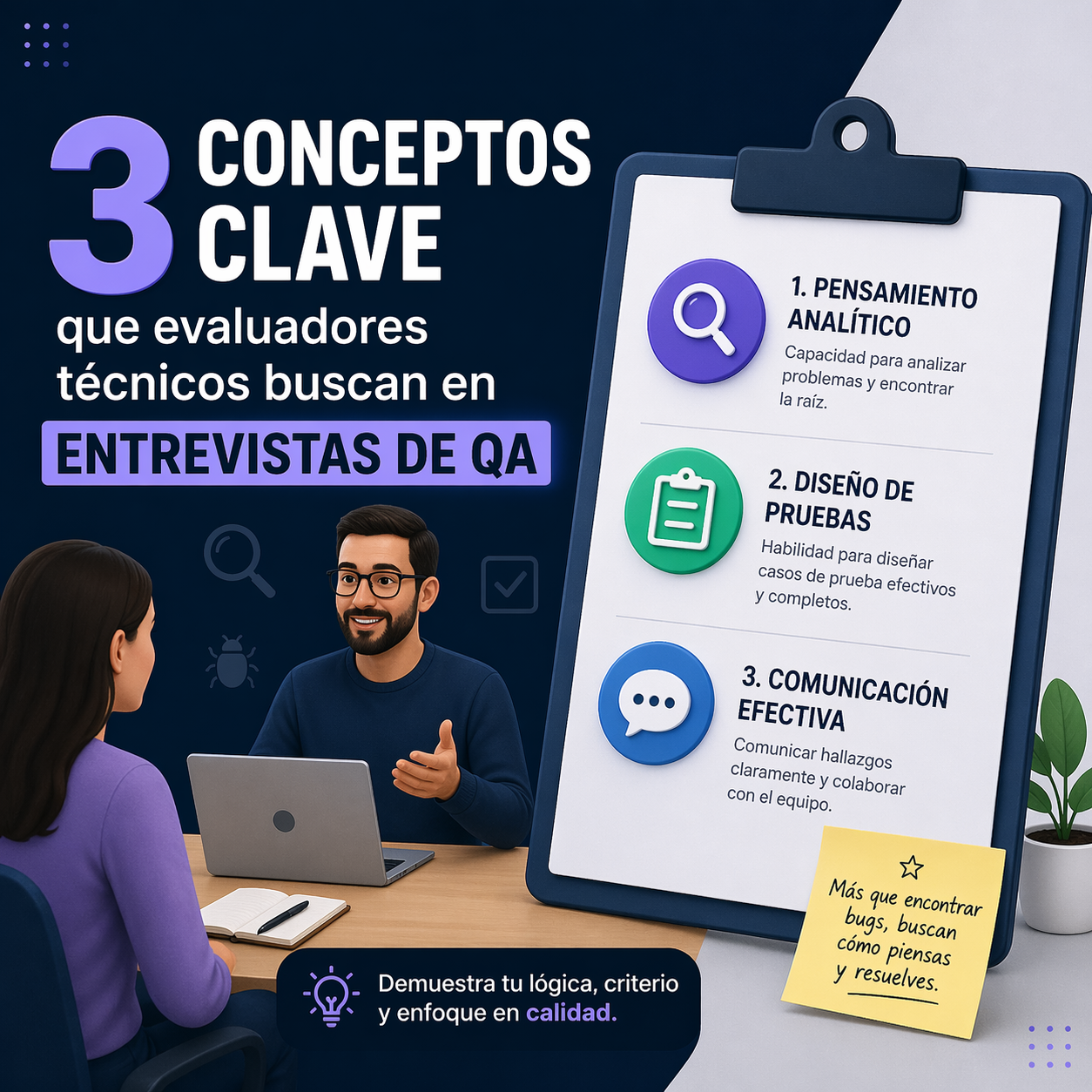 Imagenes caricaturescas en una entrevista de trabajo