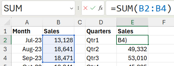 Excel and Range References