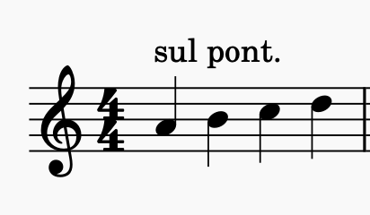 ponticello violin bowing technique