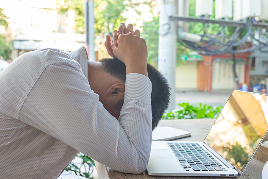mental fatigue and stress contributing to low energy
