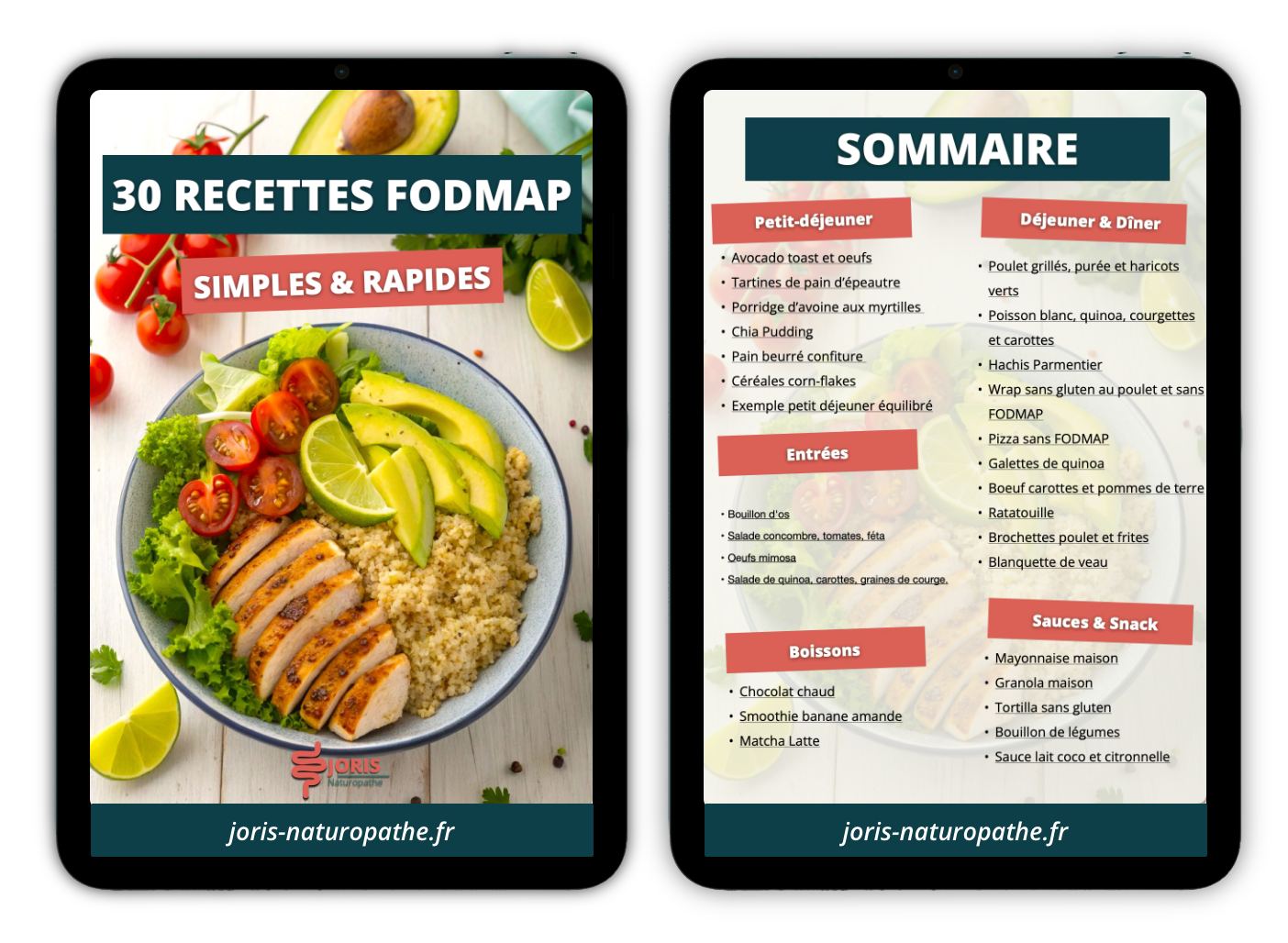 Recettes sans fodmap