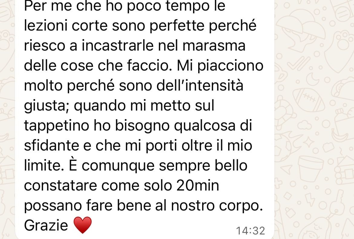testimonianza da whatsapp