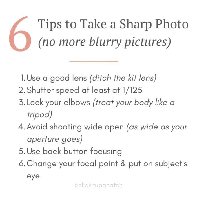 tips to take sharp photos no more blurry photos