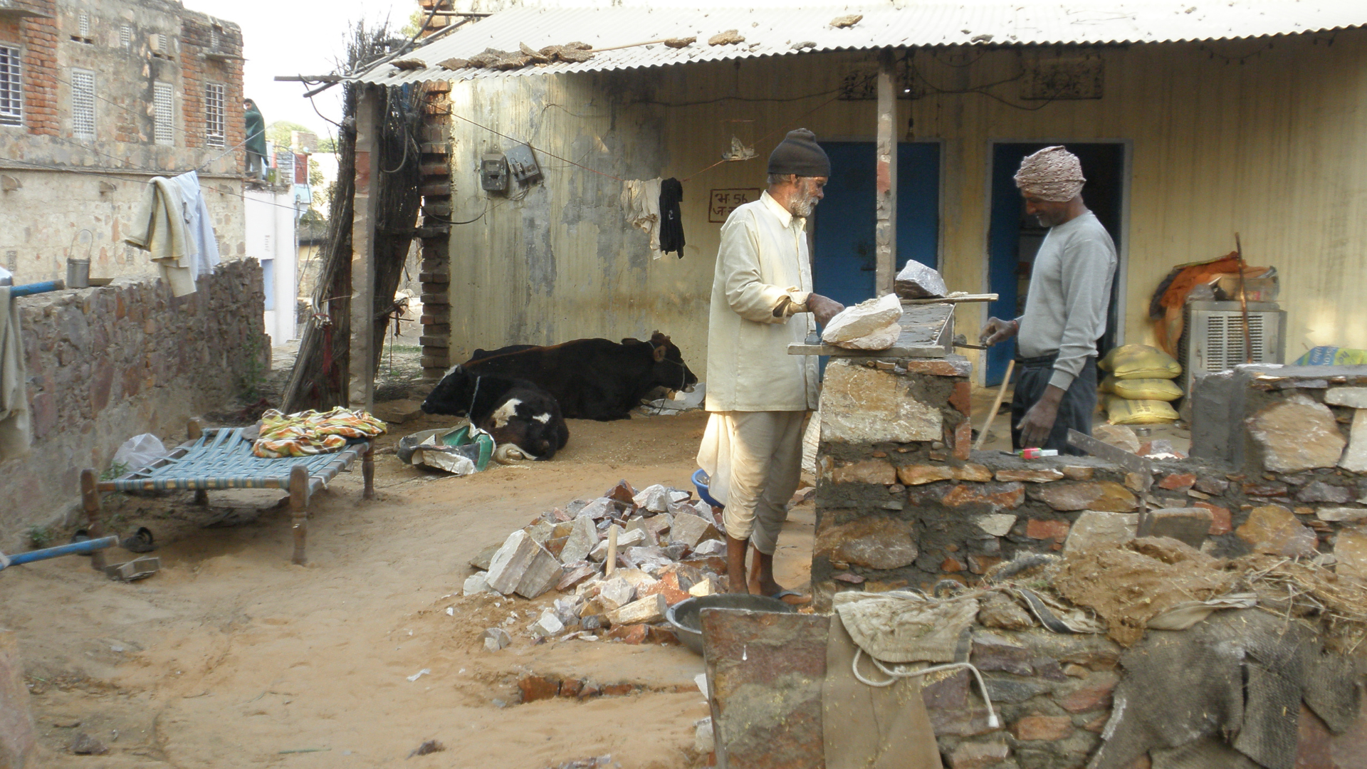 Local village life in Madhogarh