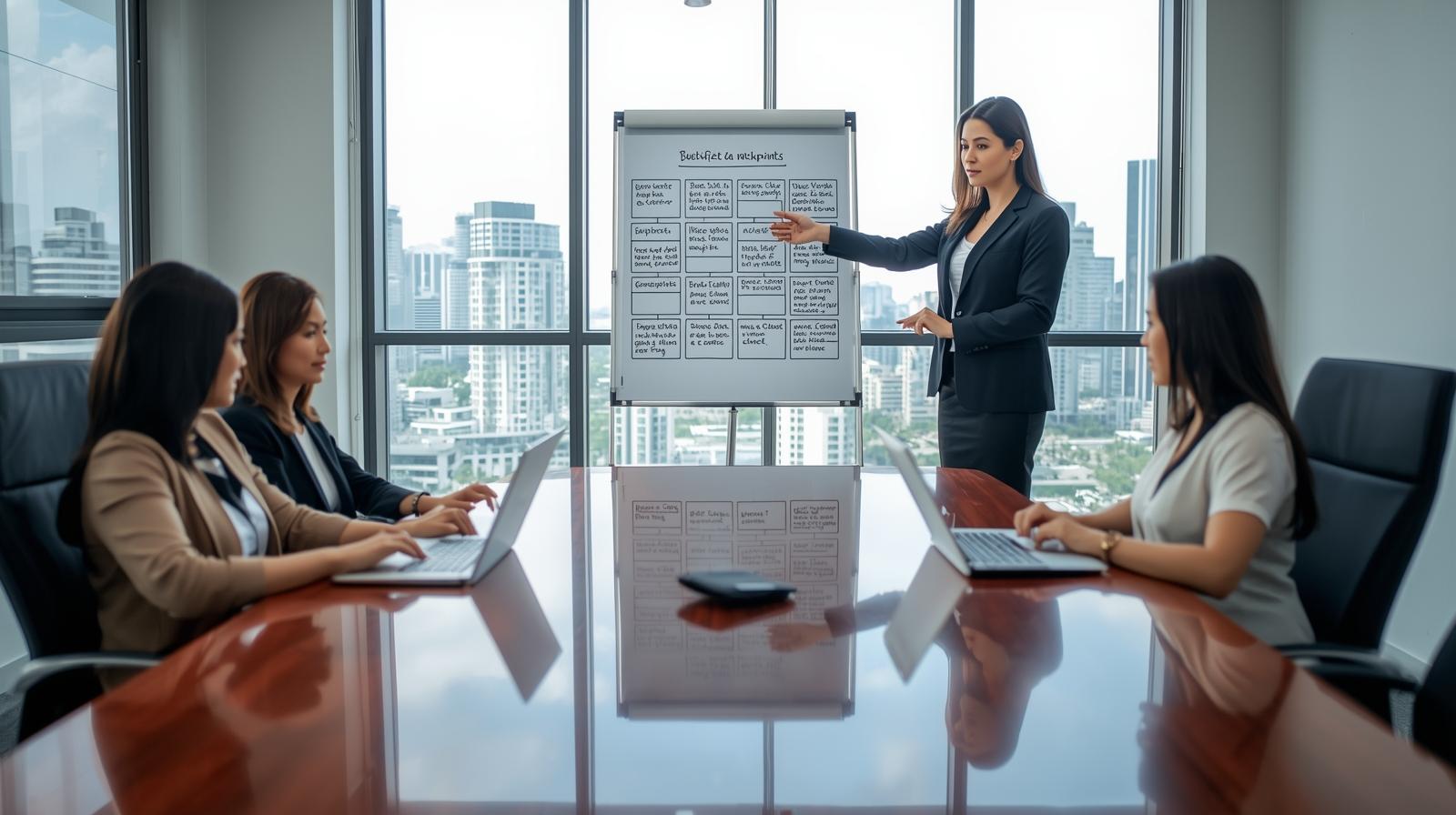 Team reviewing supply chain right to work process