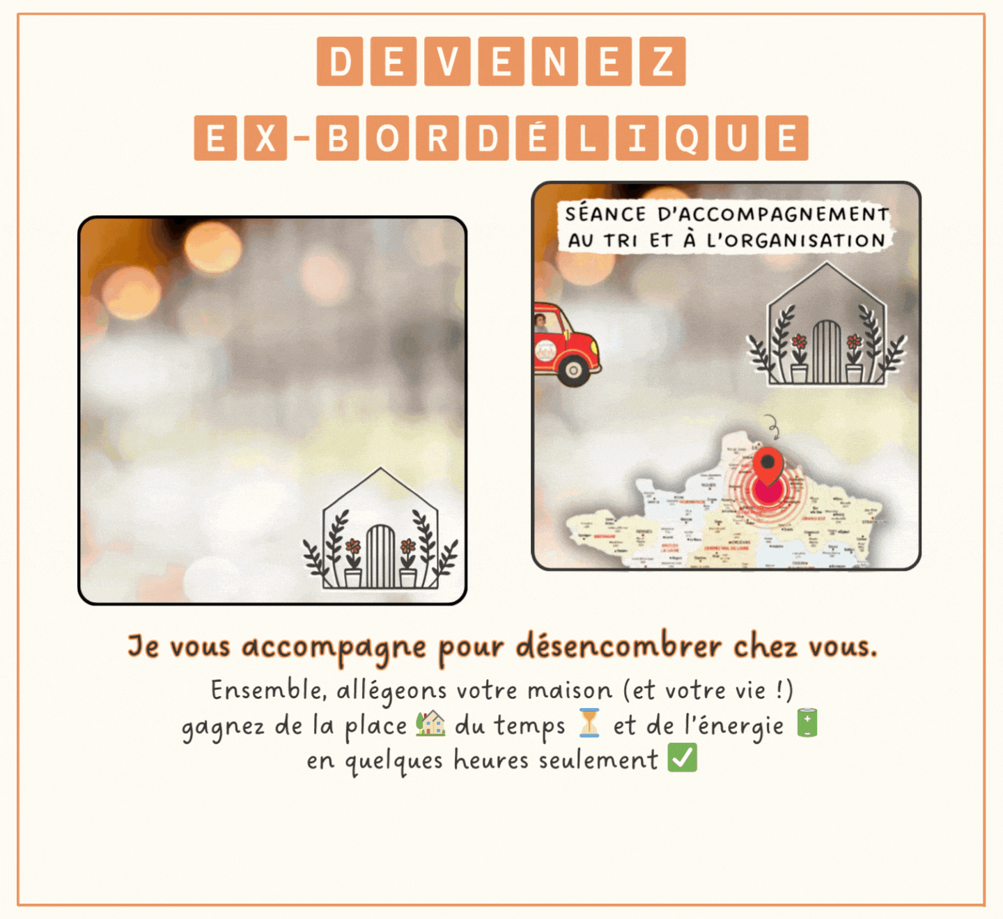 Devenez EX-Bordélique : accompagnement au tri et au désencombrement à domicile Soissons et alentours, Aisne, Hauts-de-France, Marne, Oise, Ardennes, Nord, Somme, Seine-et-Marne