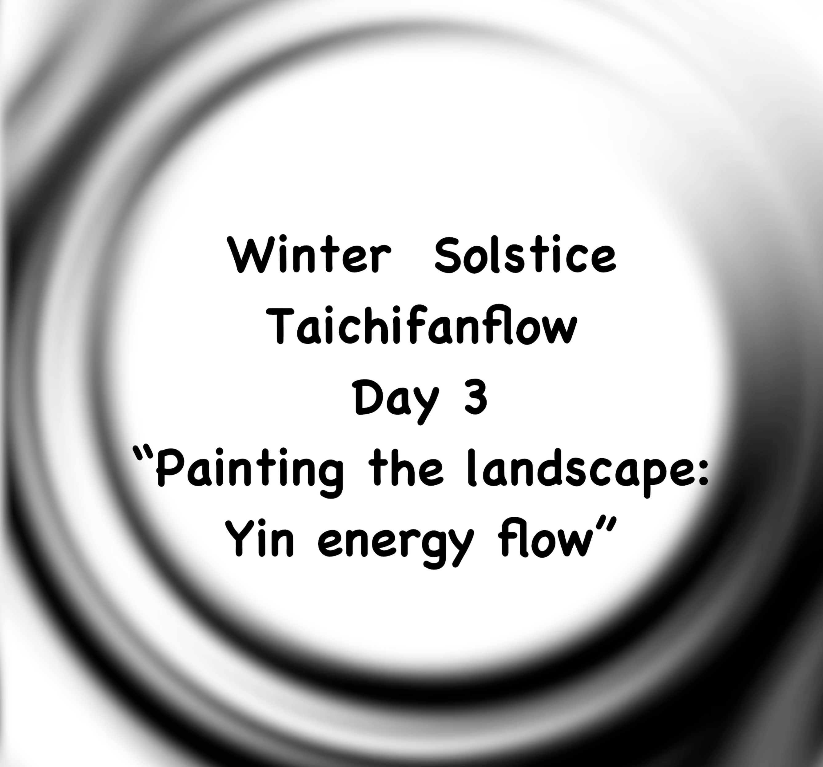 Taichifanflow: winter solstice daily practice - day 3