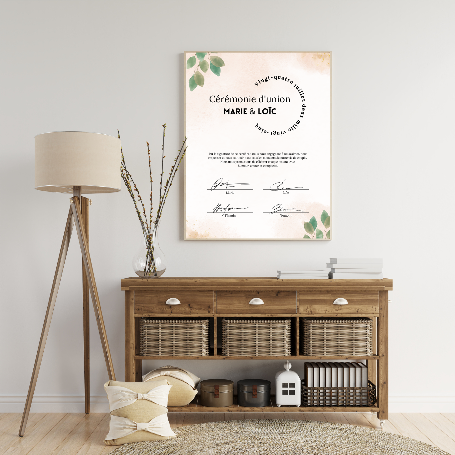 Modèle PDF certificat union