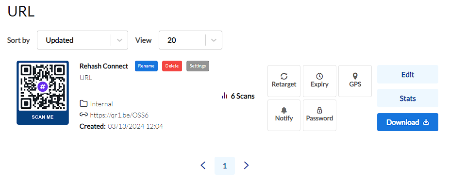Rehash Connect Adaptix QR & NFC