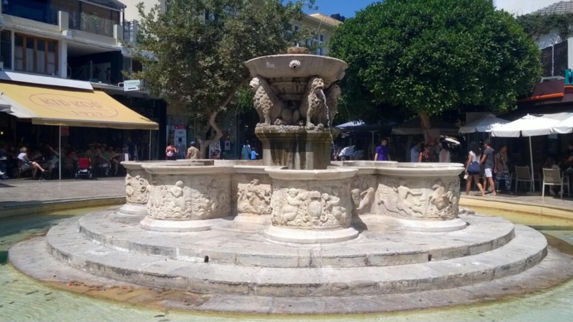 Morosini Lions Fountain Heraklion, Crete