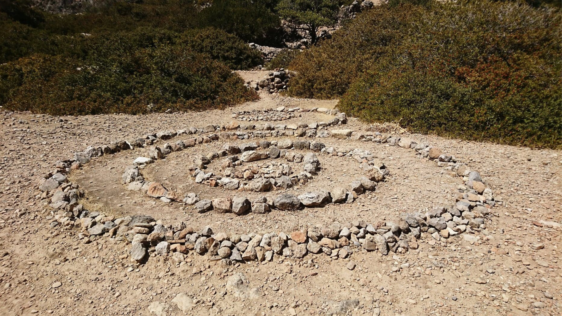 Labyrinth in Ancient Lissos, Crete Greece