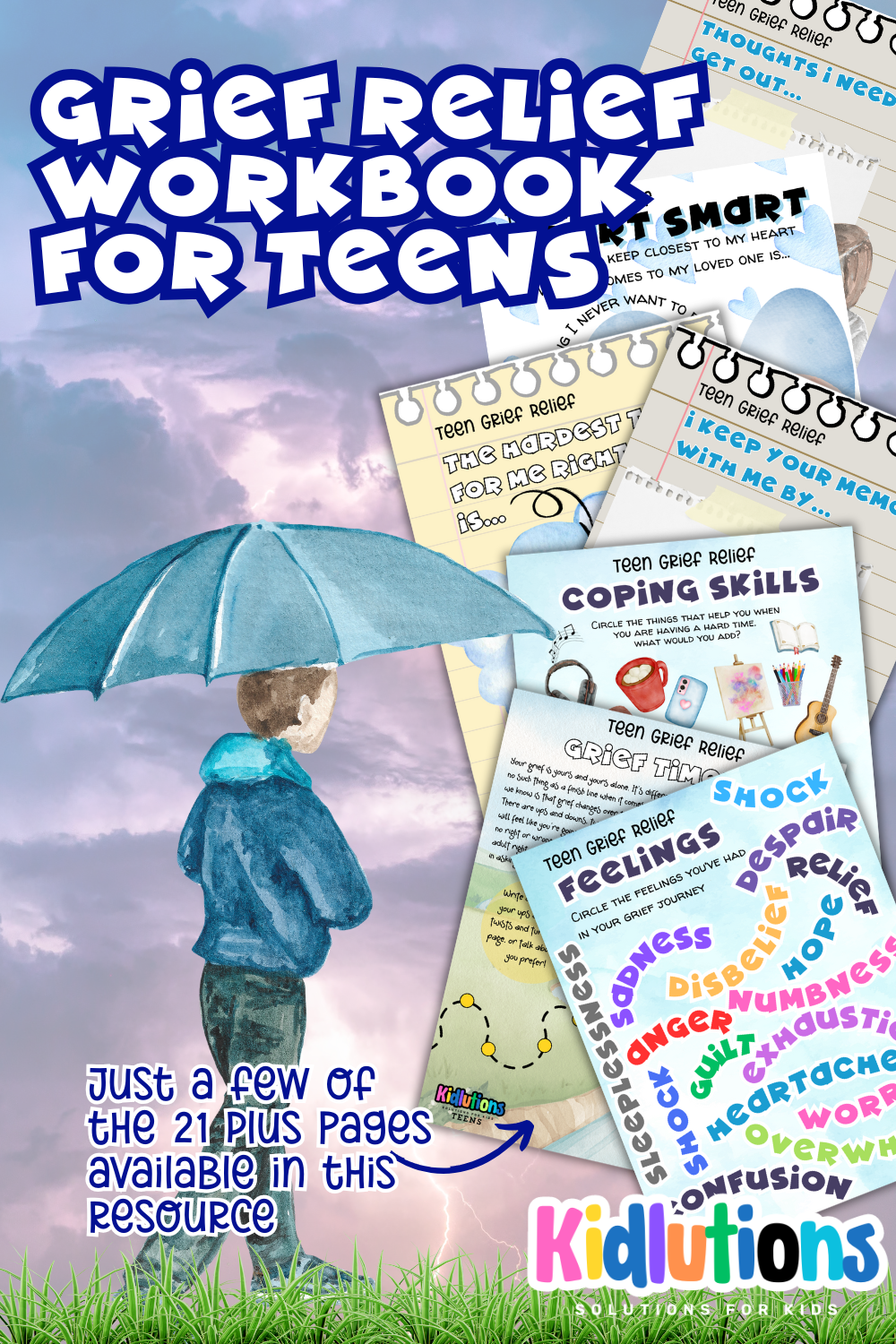 Grief Workbook for Kids and Teens