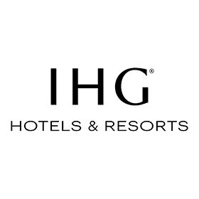 InterContinental Hotels Group logo. Black on white