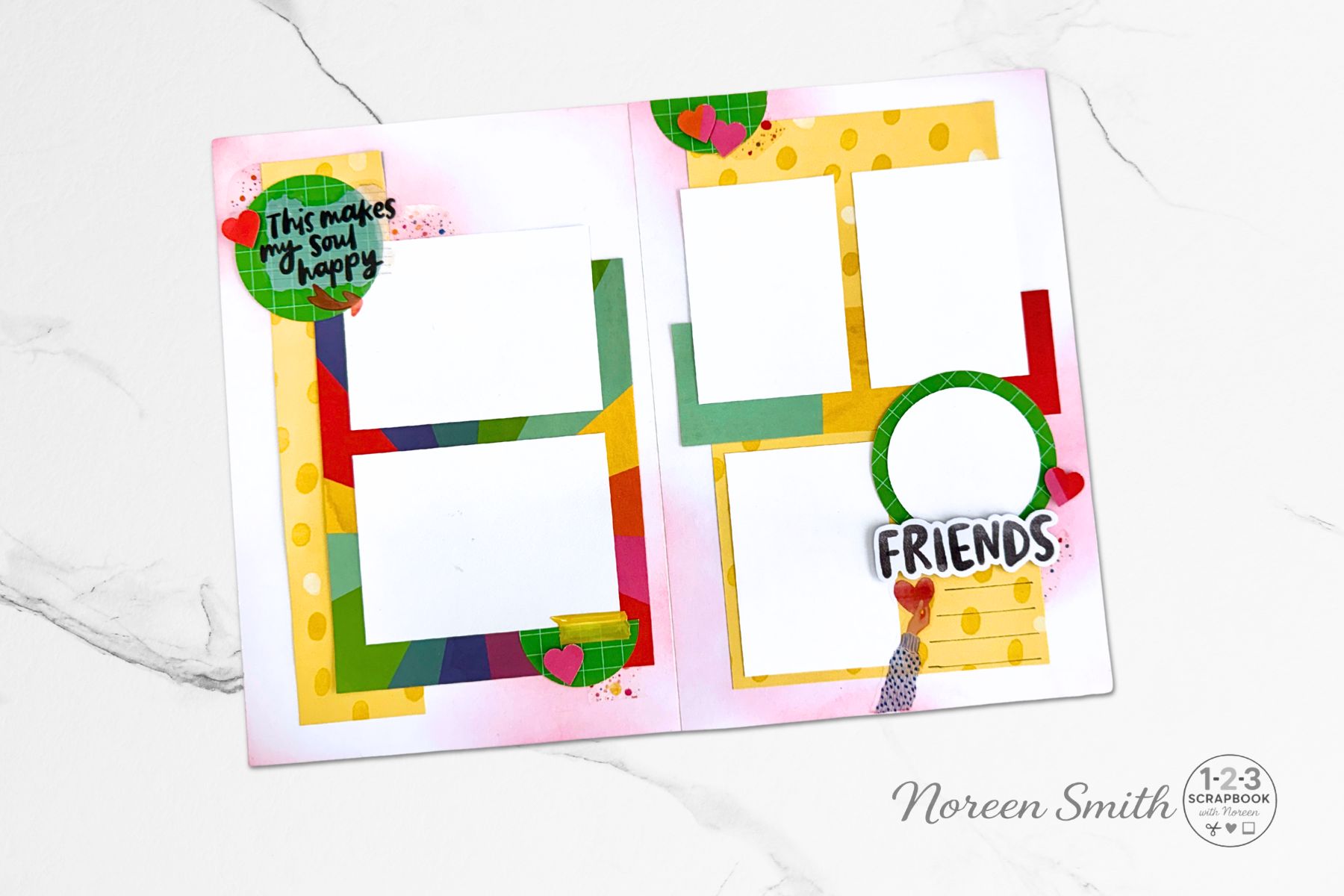 Creative Memories Scrap Journal On the Bright Side Layout