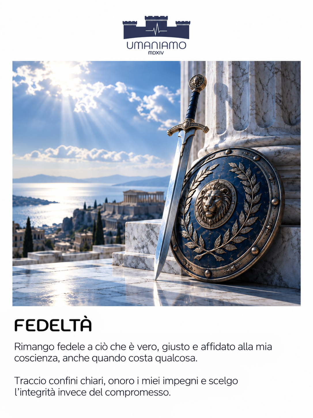 Sword and Shield REDISCOVER U® Fidelity Card in Italian