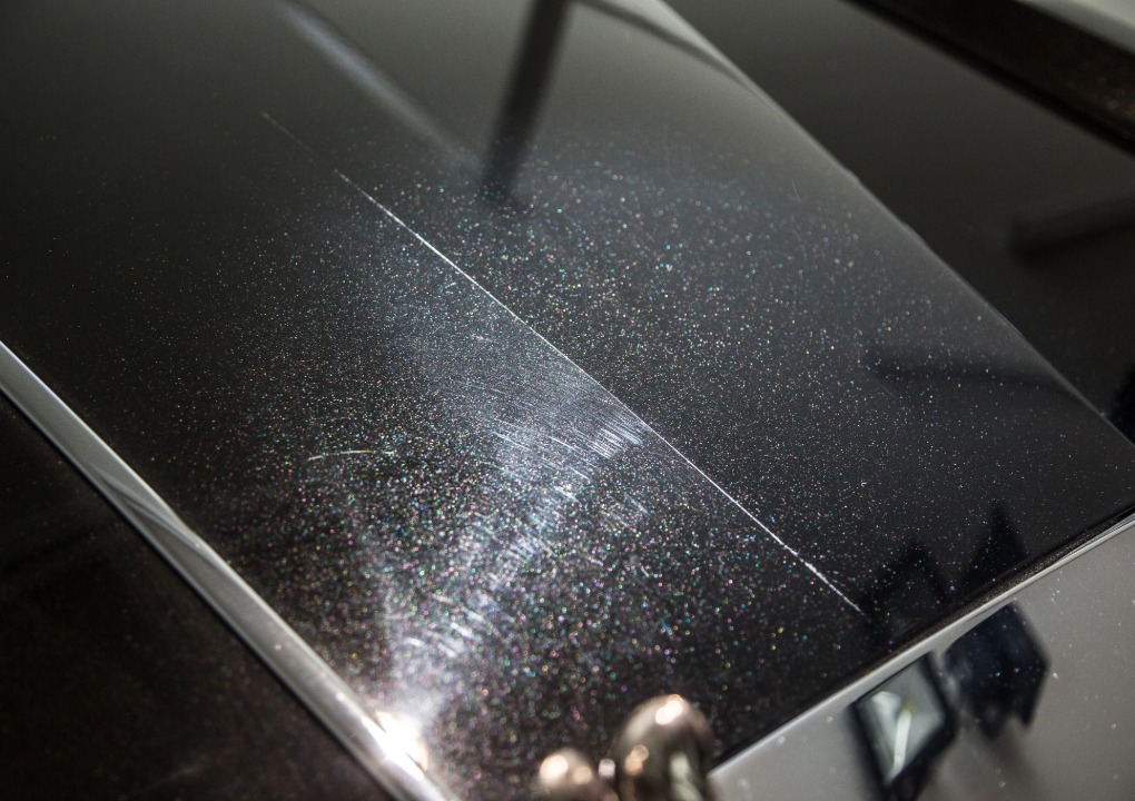 Carwashes cause swirl marks on dark car paint