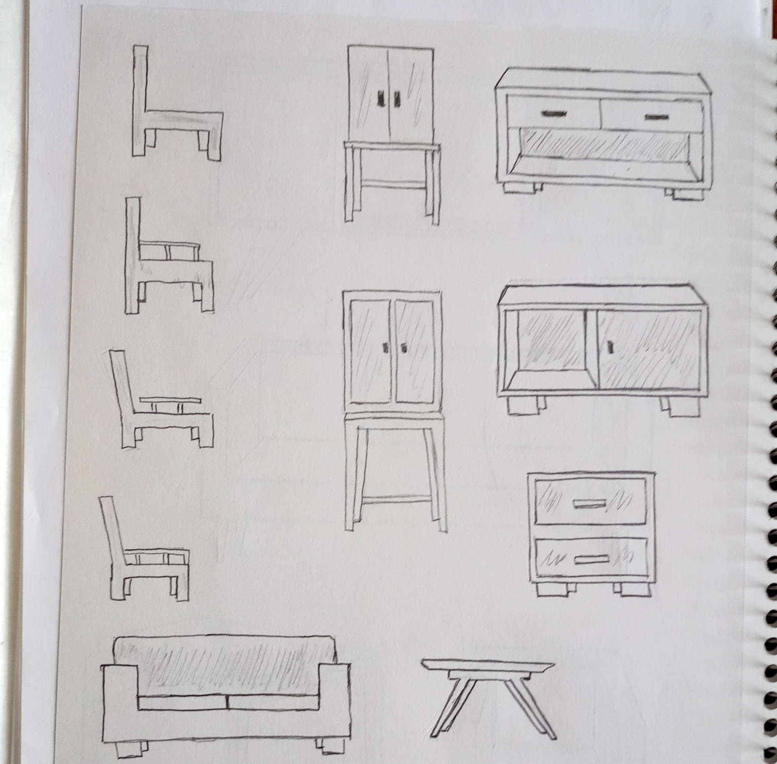 Furniture Design Sketches