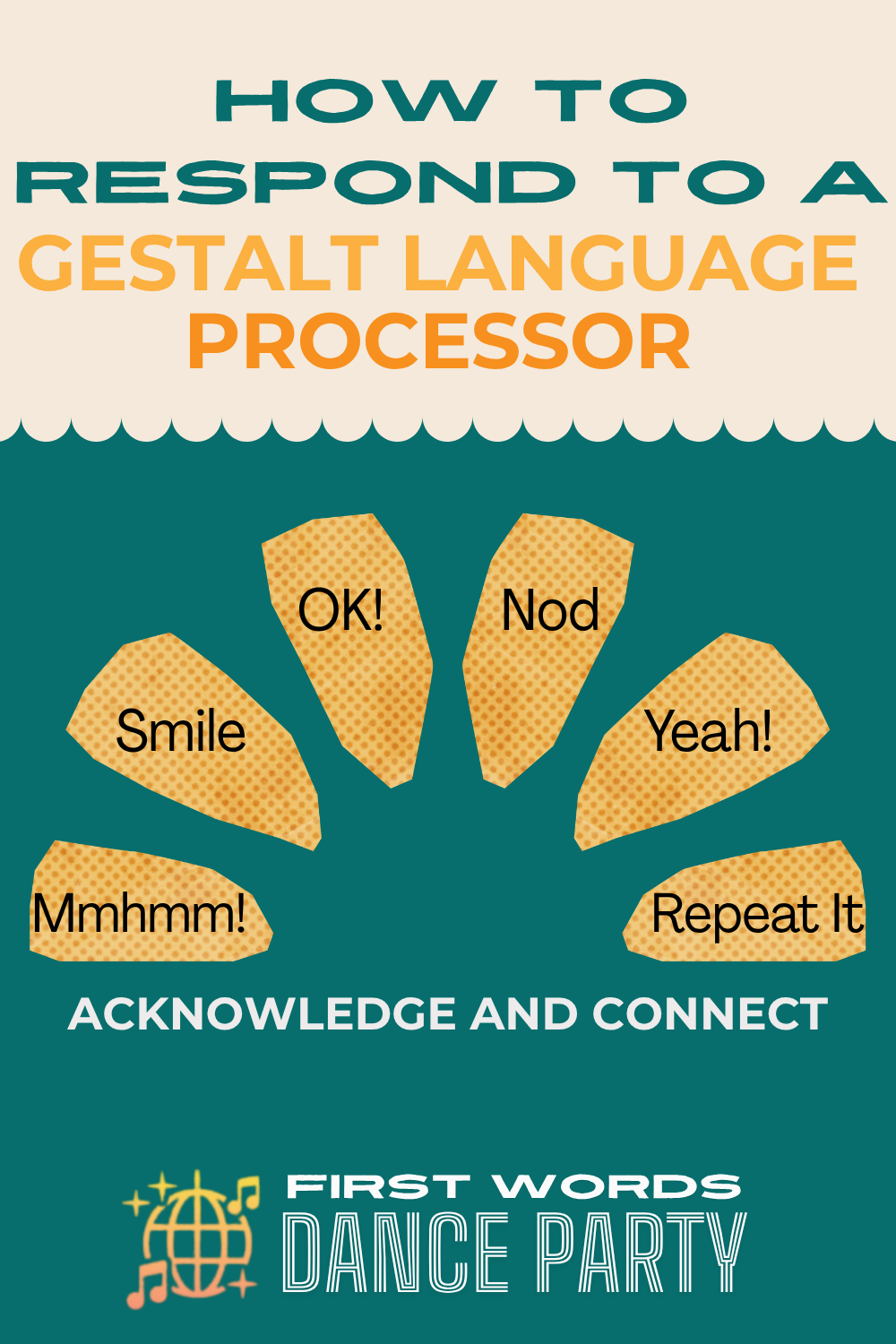 Different ways adults can respond to a gestalt language processor when they are scripting.