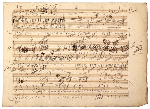 Manuscrit du Trio les Esprits de Beethoven
