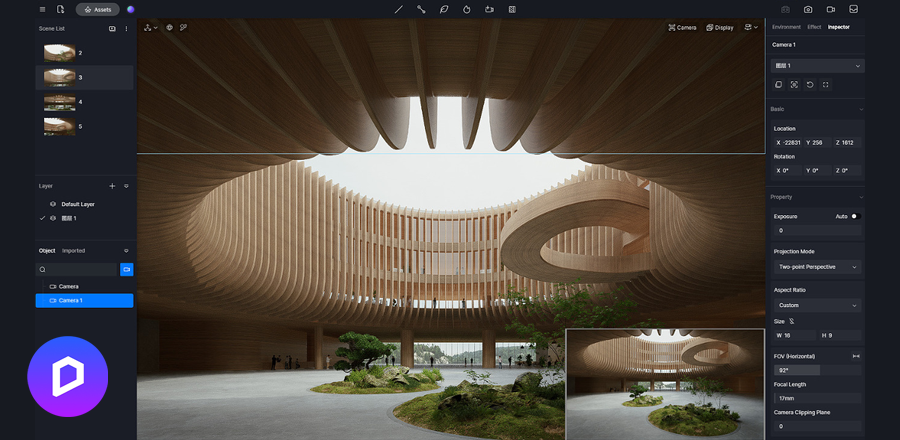 Moteur de rendu 3D réaliste D5 RENDER