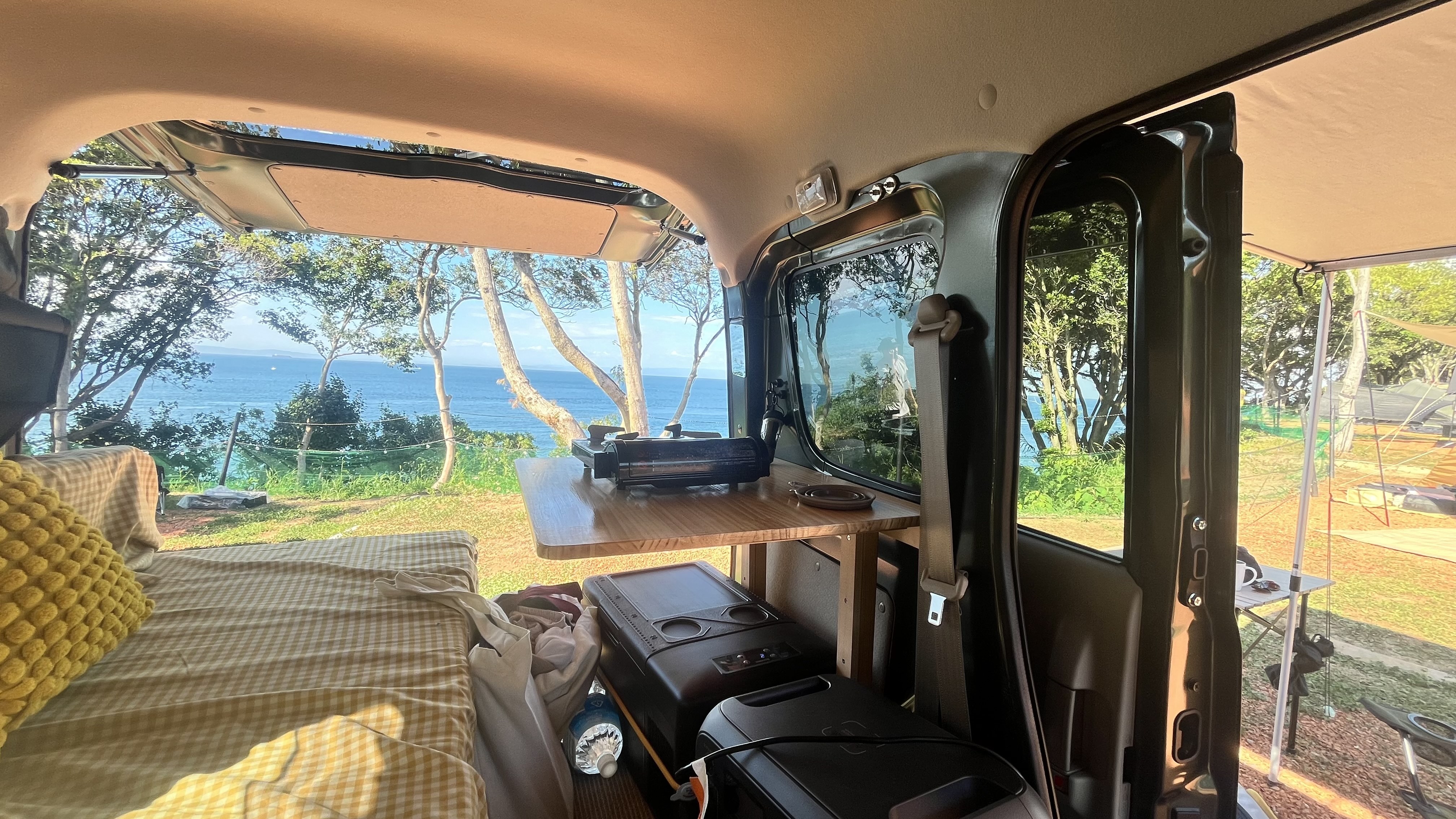 Inside camping car Japan