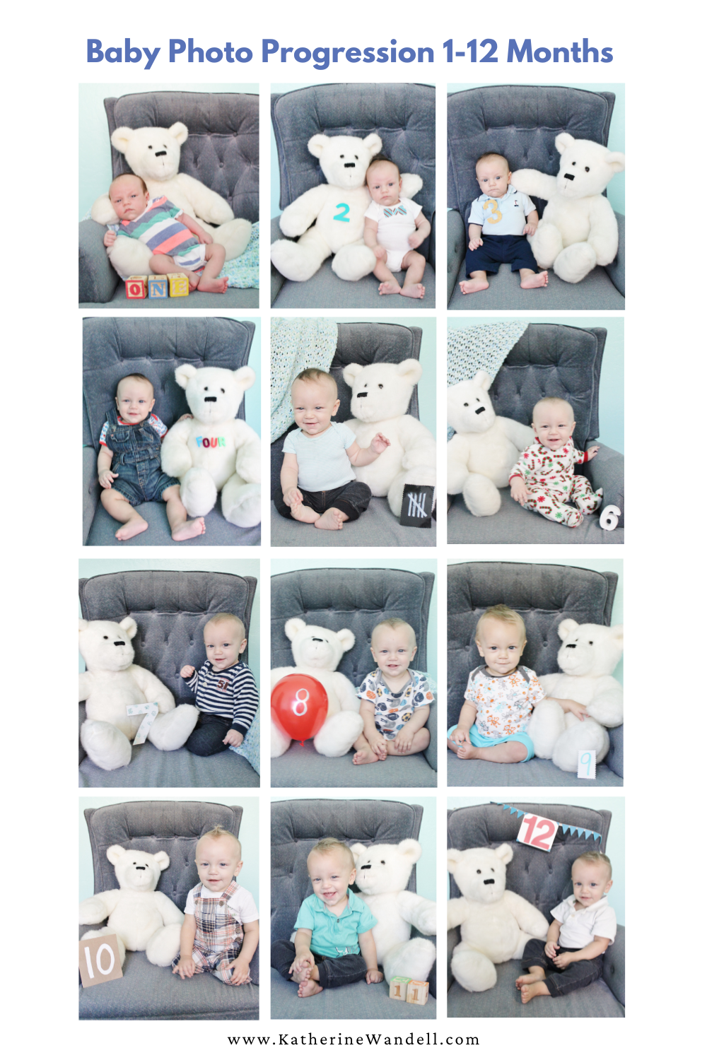 monthly baby photos