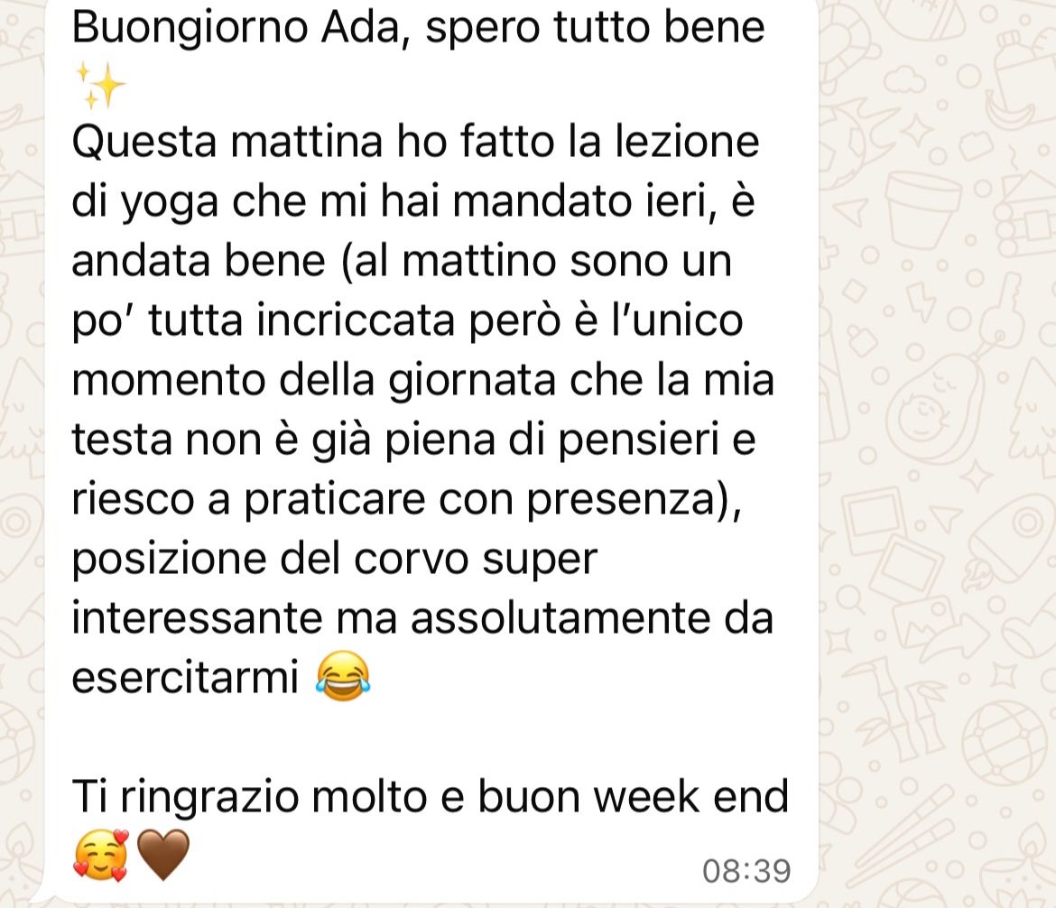 testimonianza da whatsapp