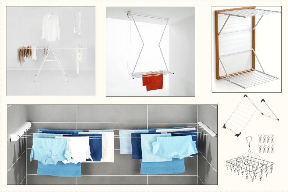 L'étendoir séchoir Hangon Brabantia - L'étendoir de plafond - L'étendoir mural - L'étendoir rétractable - L'étendoir de baignoire - L'étendoir à chaussettes