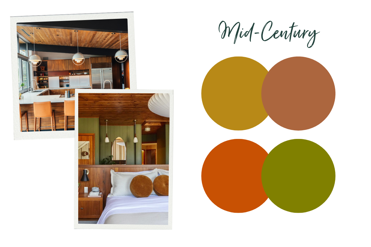 Colours for mid century interiors