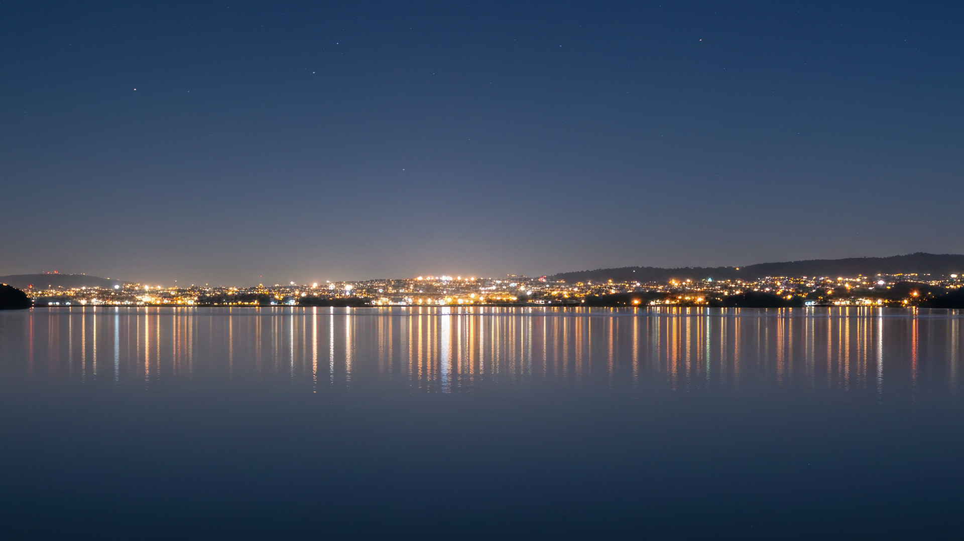 lower lights on the shore