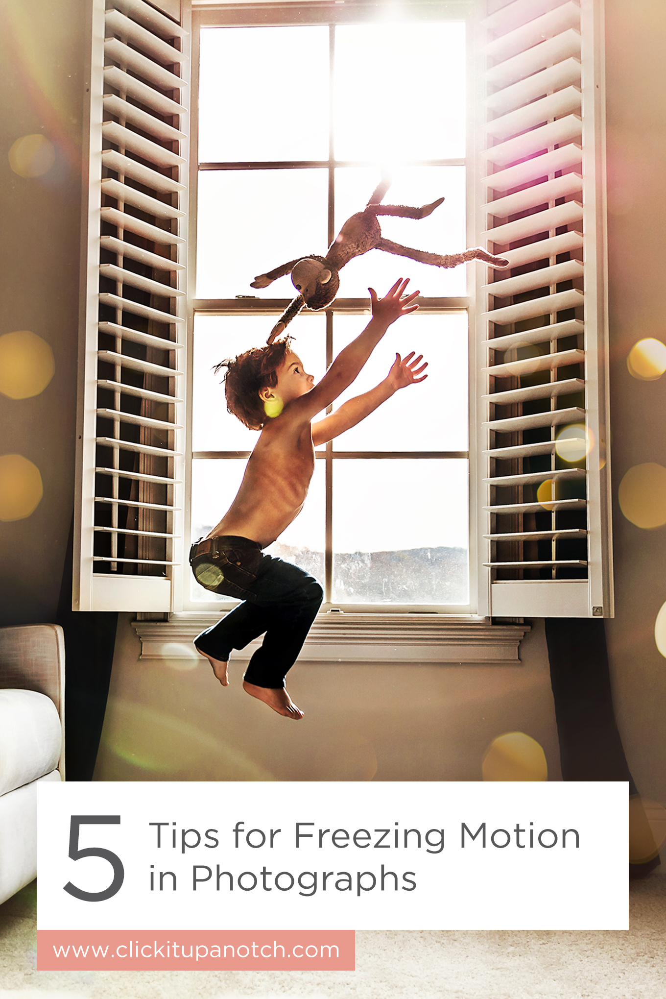 I love how much movement she's able to capture. Must read if you want to photograph active children! Read - "5 Tips for Freezing Motion in Photographs"