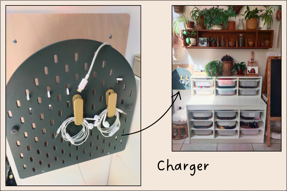 Ranger les chargeurs de téléphone et tablette