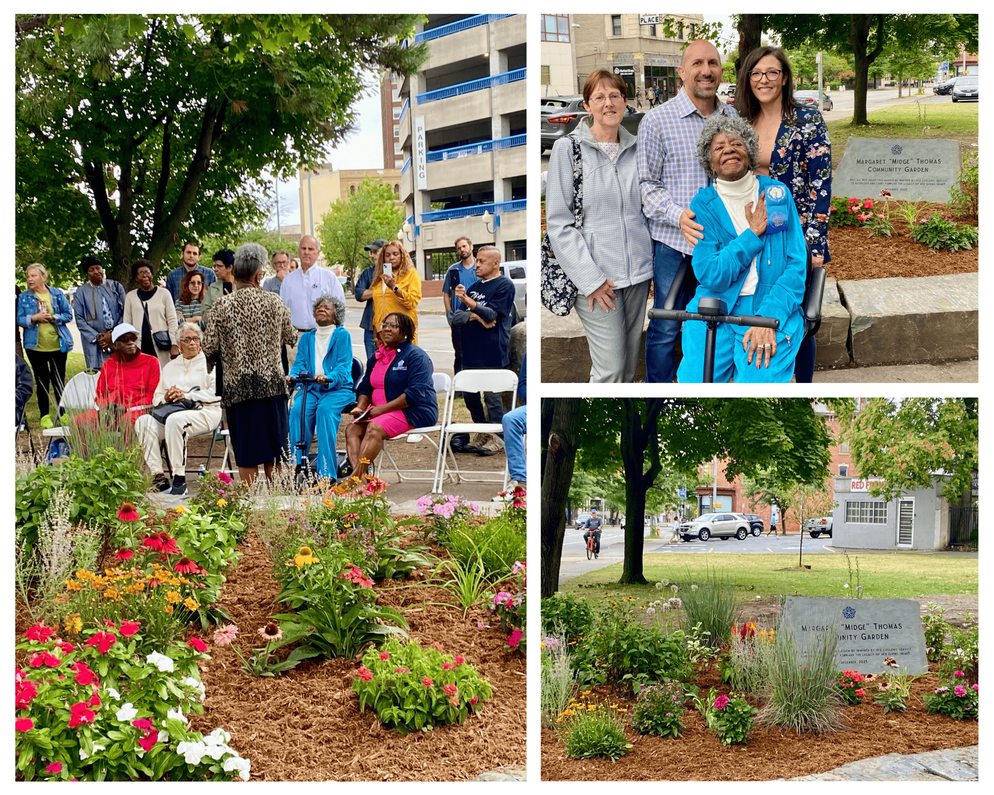 Midge at the ribbon cutting