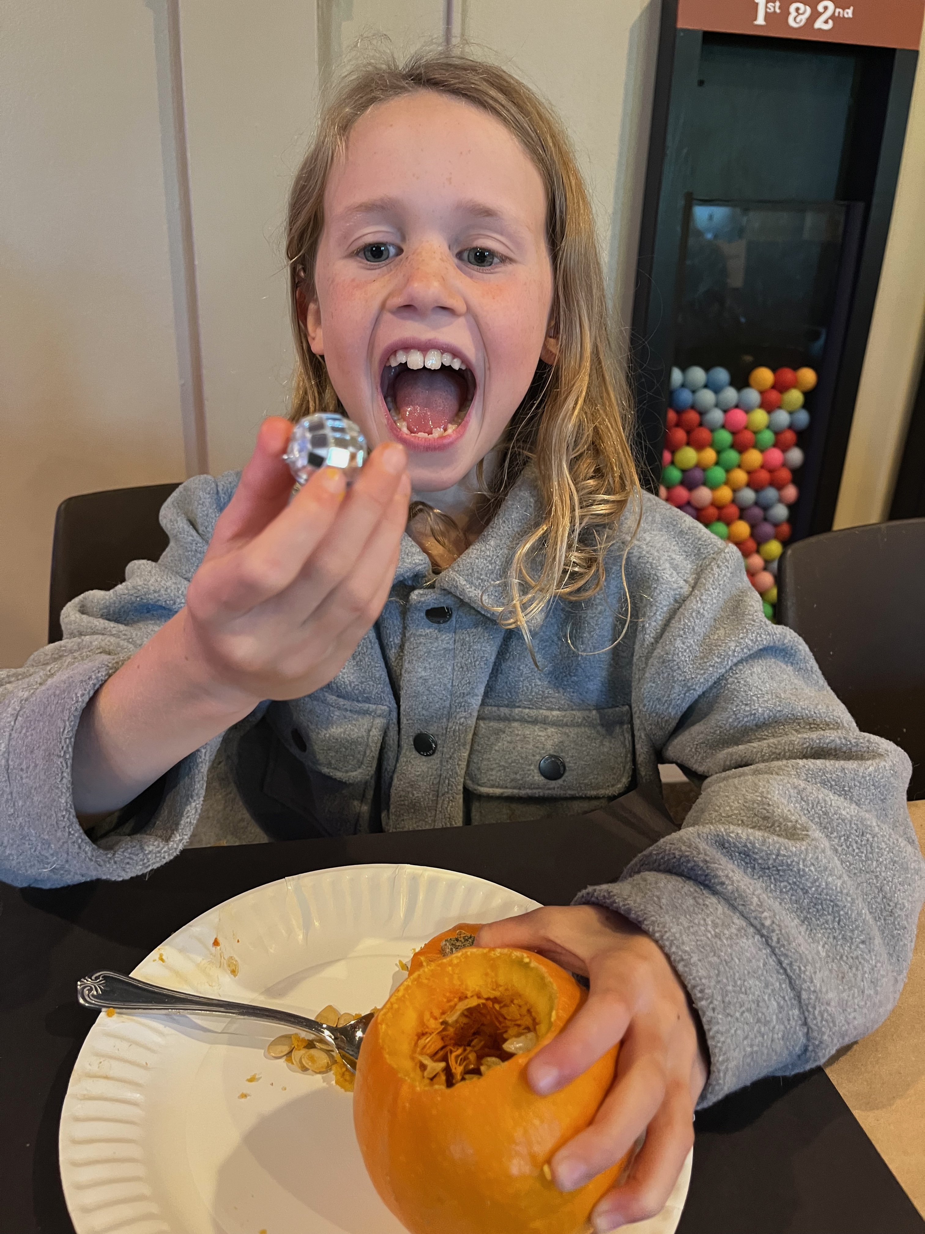 Finding a mini-Great Tarnov crystal in your own pumpkin!  A LitWits activity from Eric P. Kelly's THE TRUMPETER OF KRAKOW