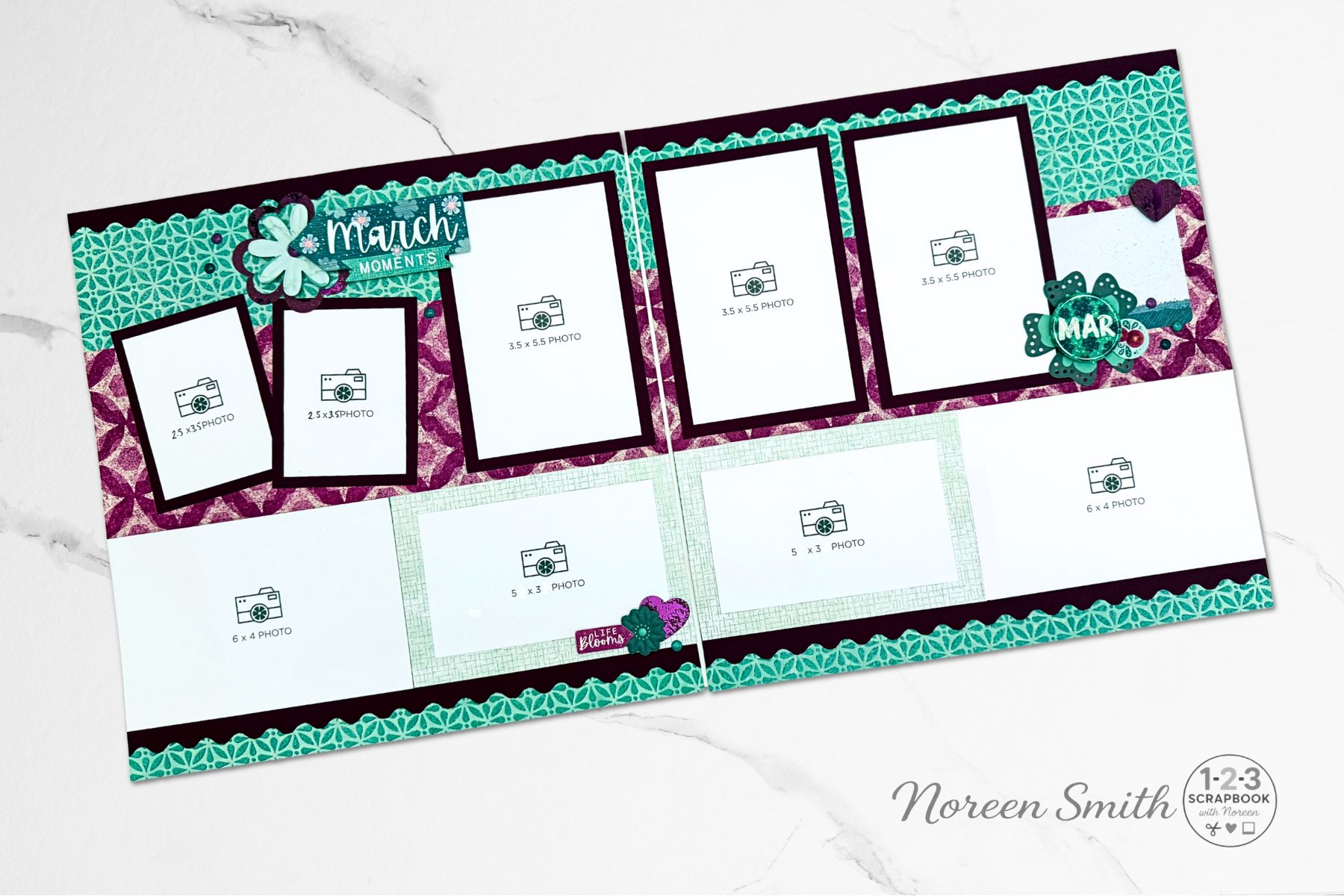 Creative Memories 123 Layout March