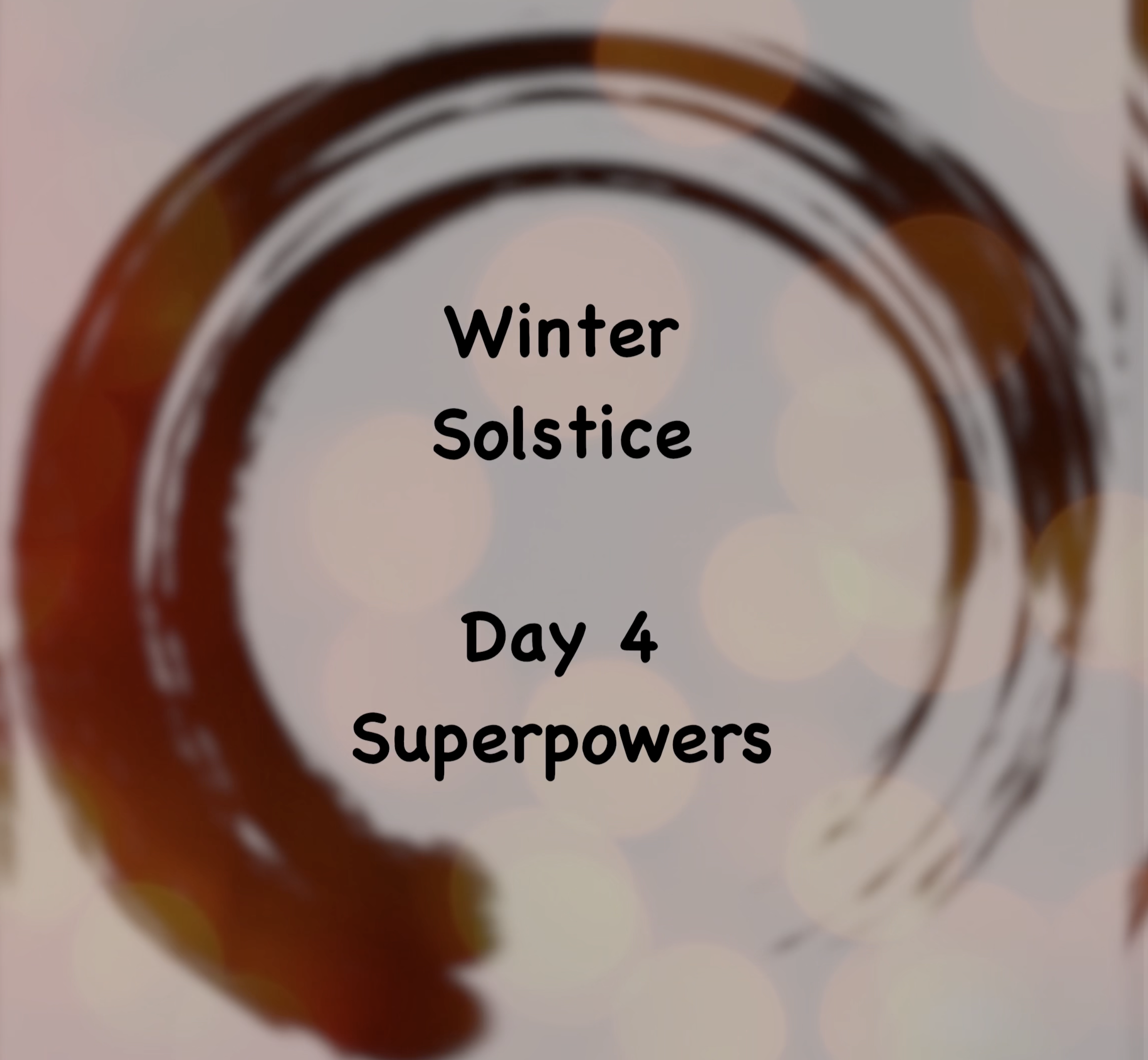 Taichifanflow: winter solstice daily meditation - day 4