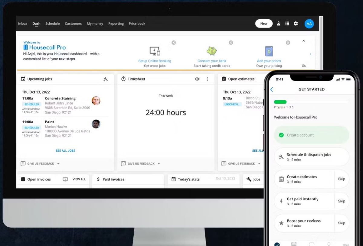 Housecall Pro Screen June 2024