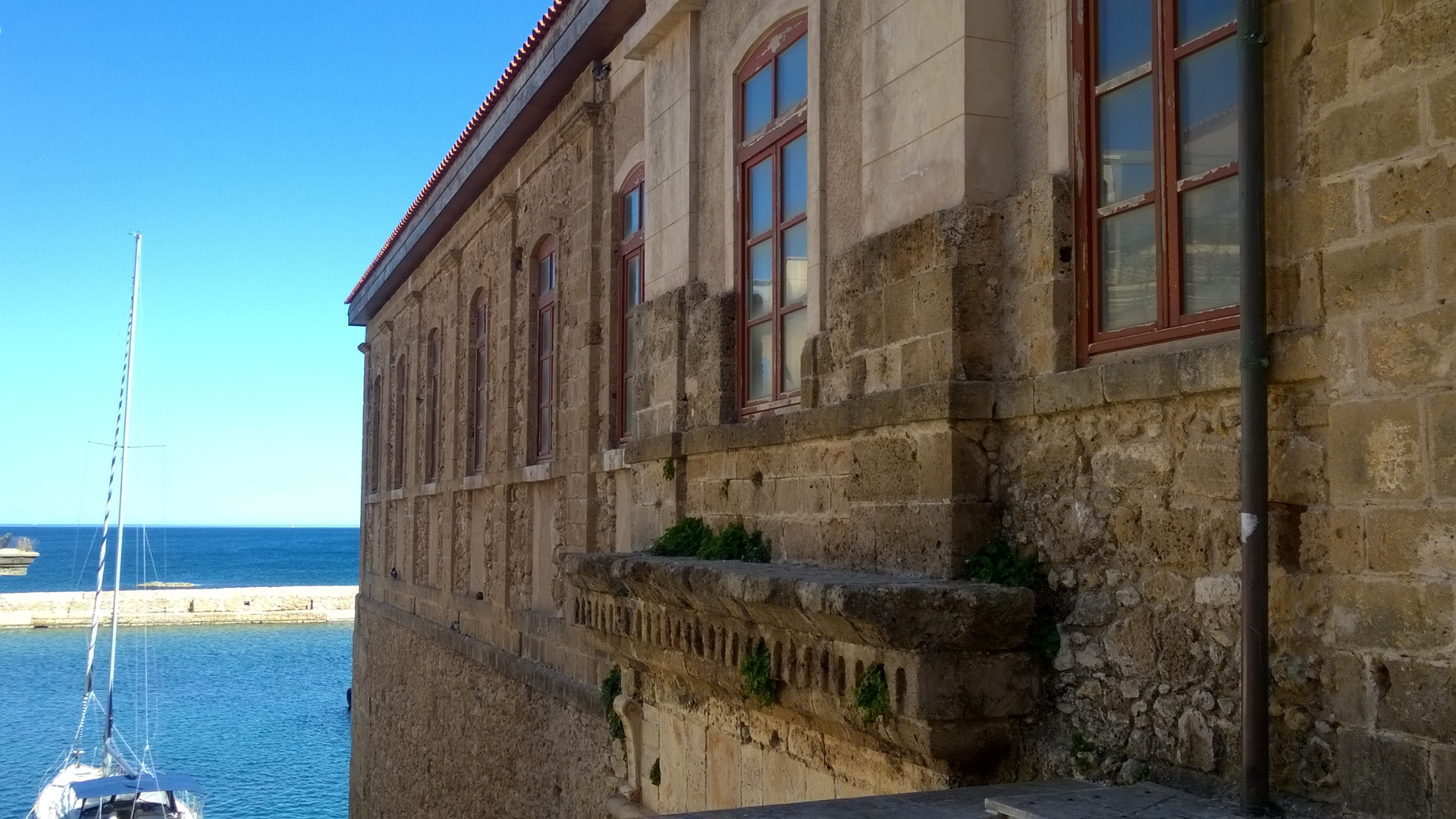 Grand Arsenal Building Old Harbour Chania