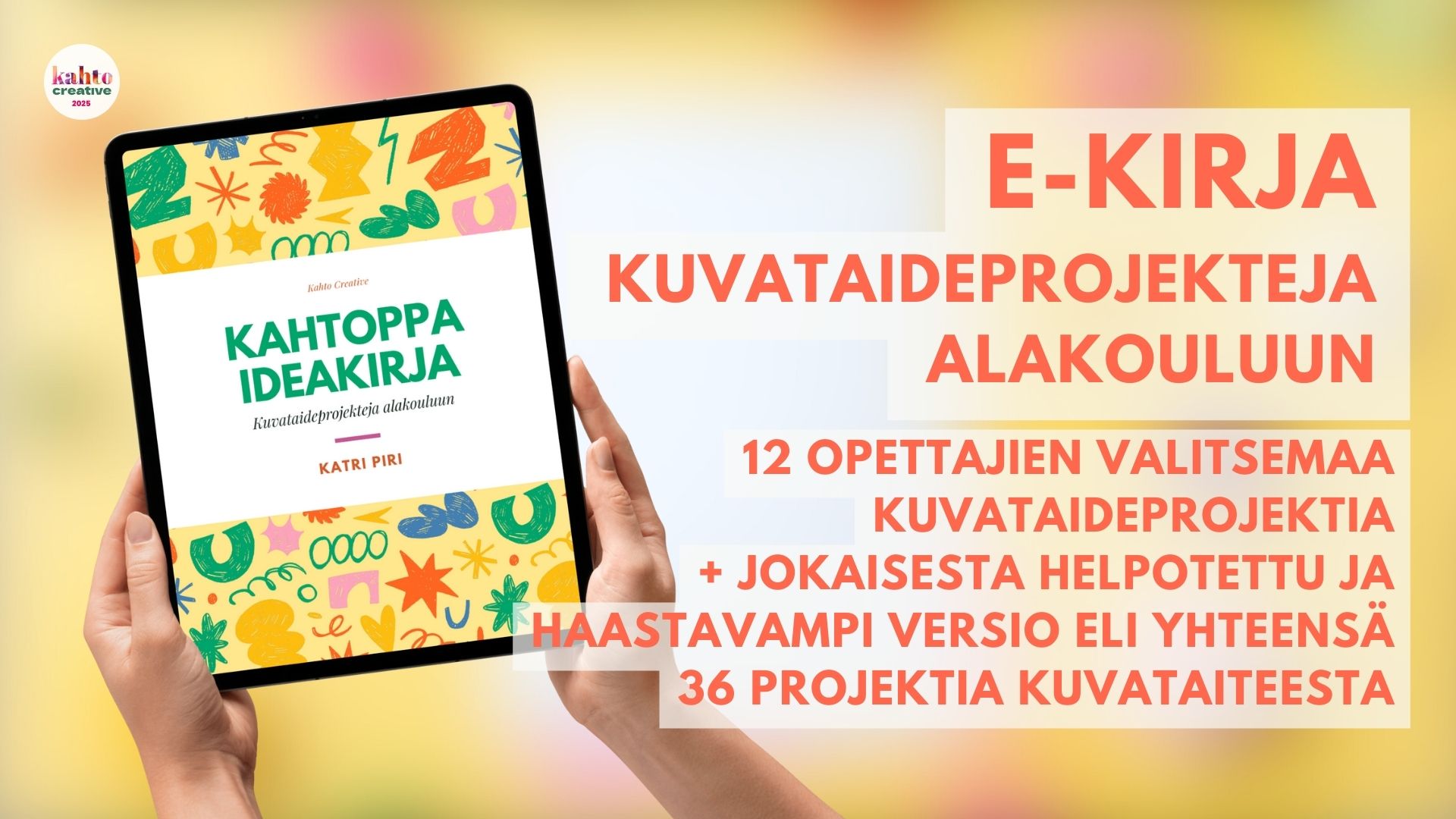 Kahtoppa idea-e-kirjaa voi lukea tabletilla, puhelimella tai tietokoneella.