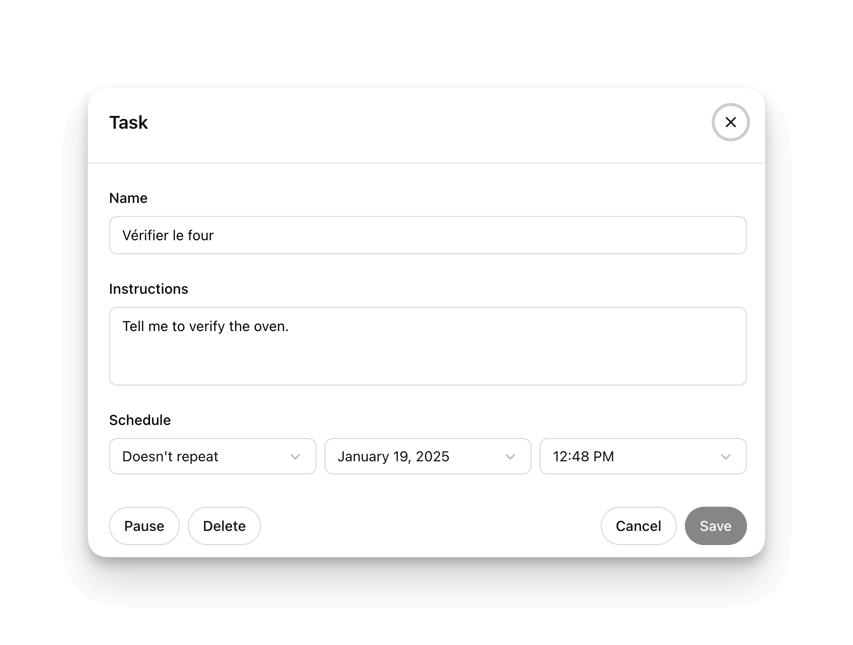 comment modifier une tâche sur chatgpt