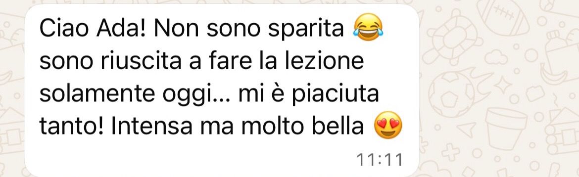 testimonianza da whatsapp