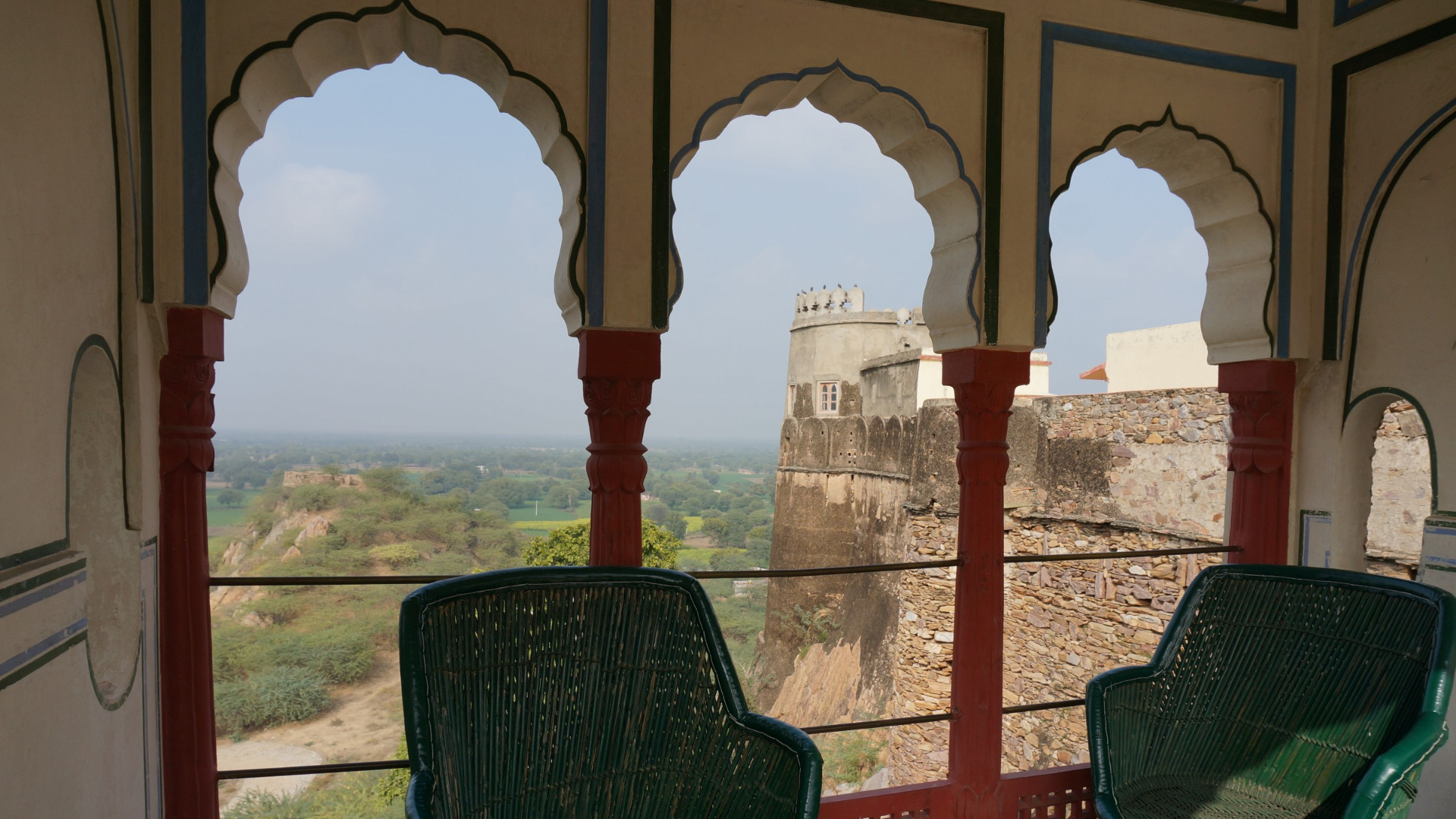 A morning view Hotel Fort Madhogarh 