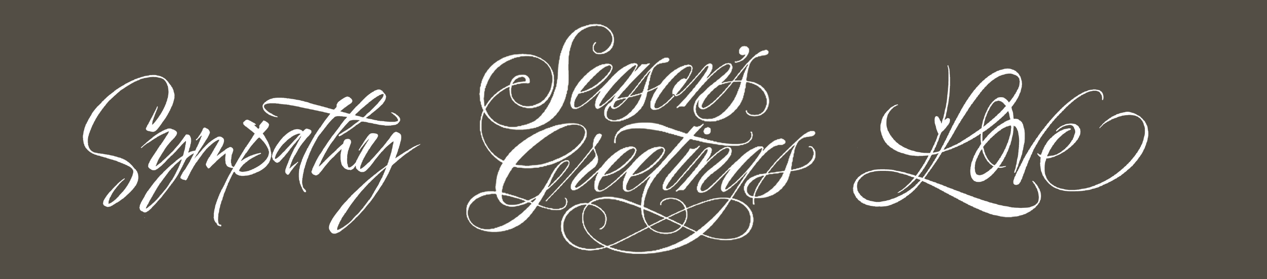 Hand lettering fonts by Rob Leuschke