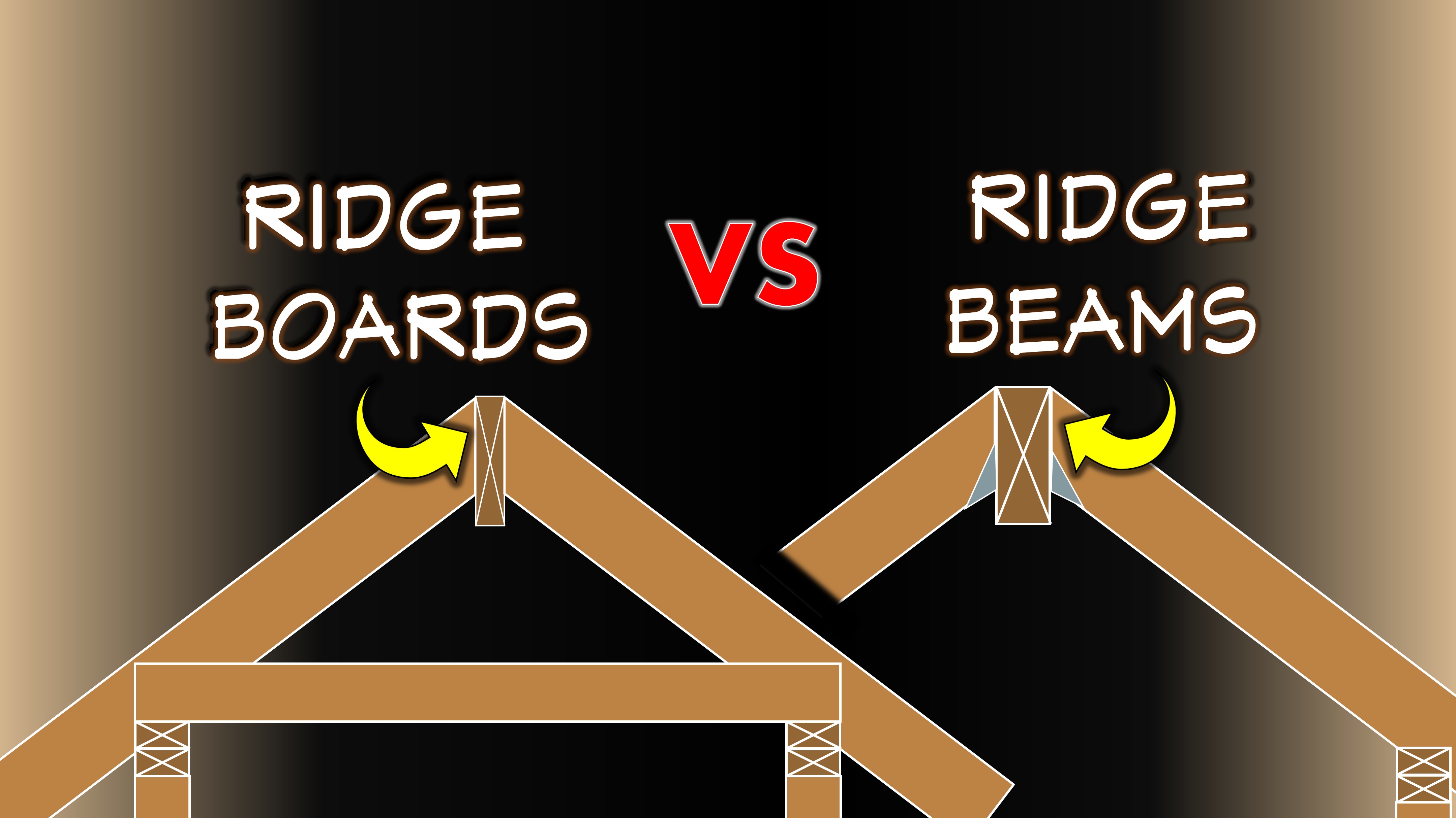 Ridge Boards vs Ridge Beams