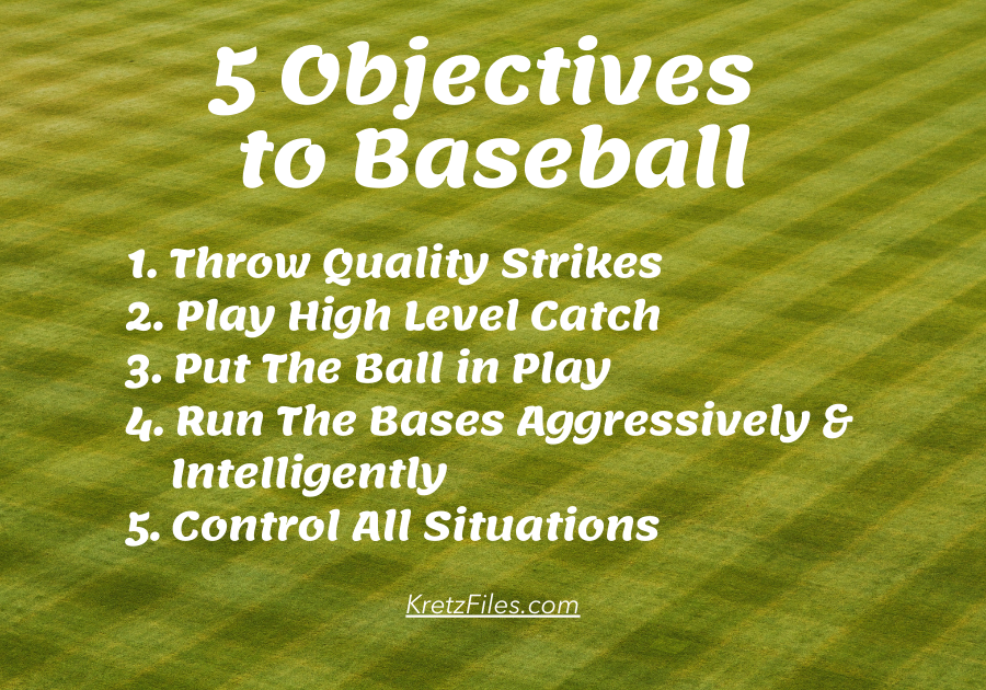 Objective to baseball