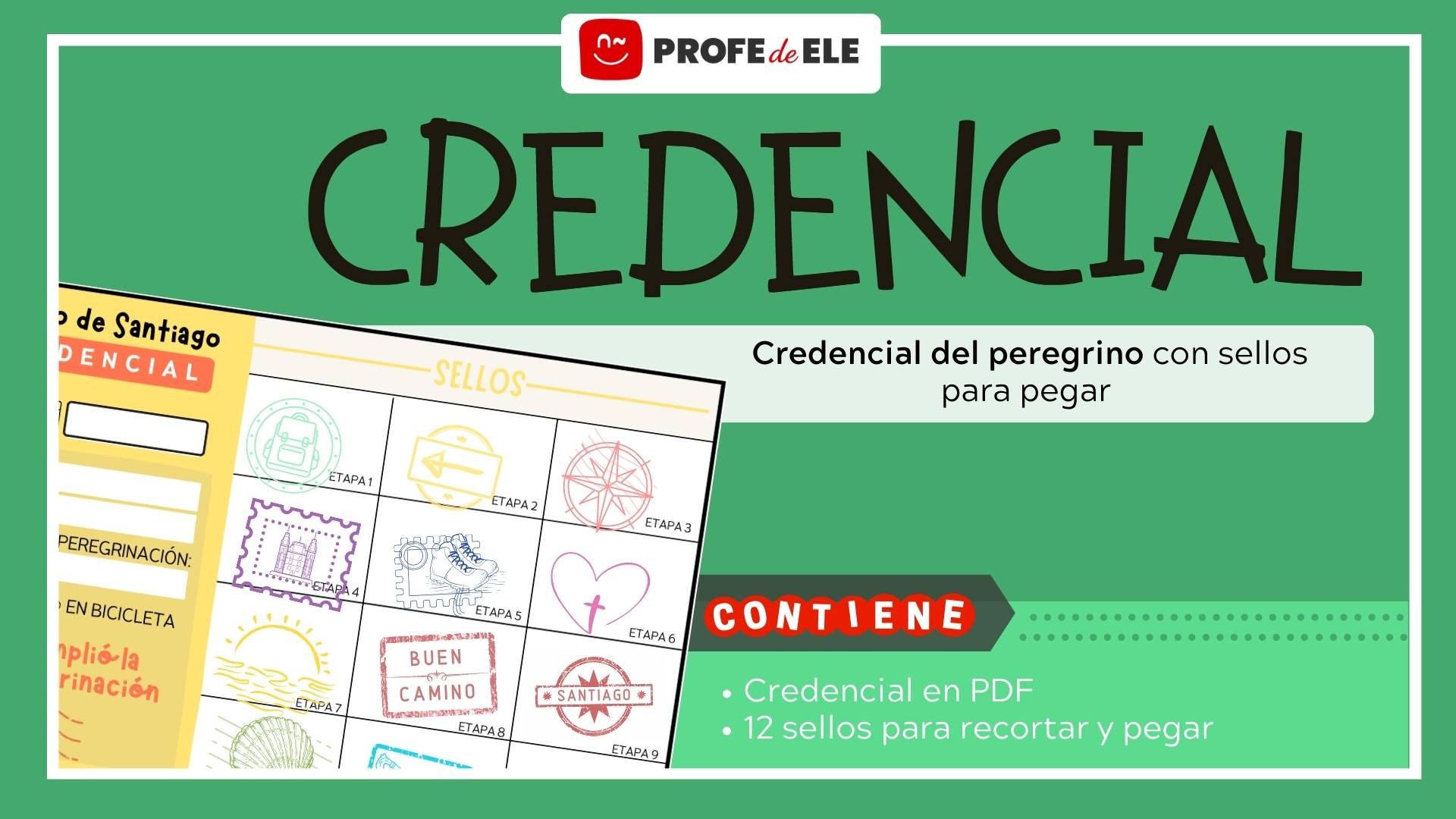 credencial camino de santiago