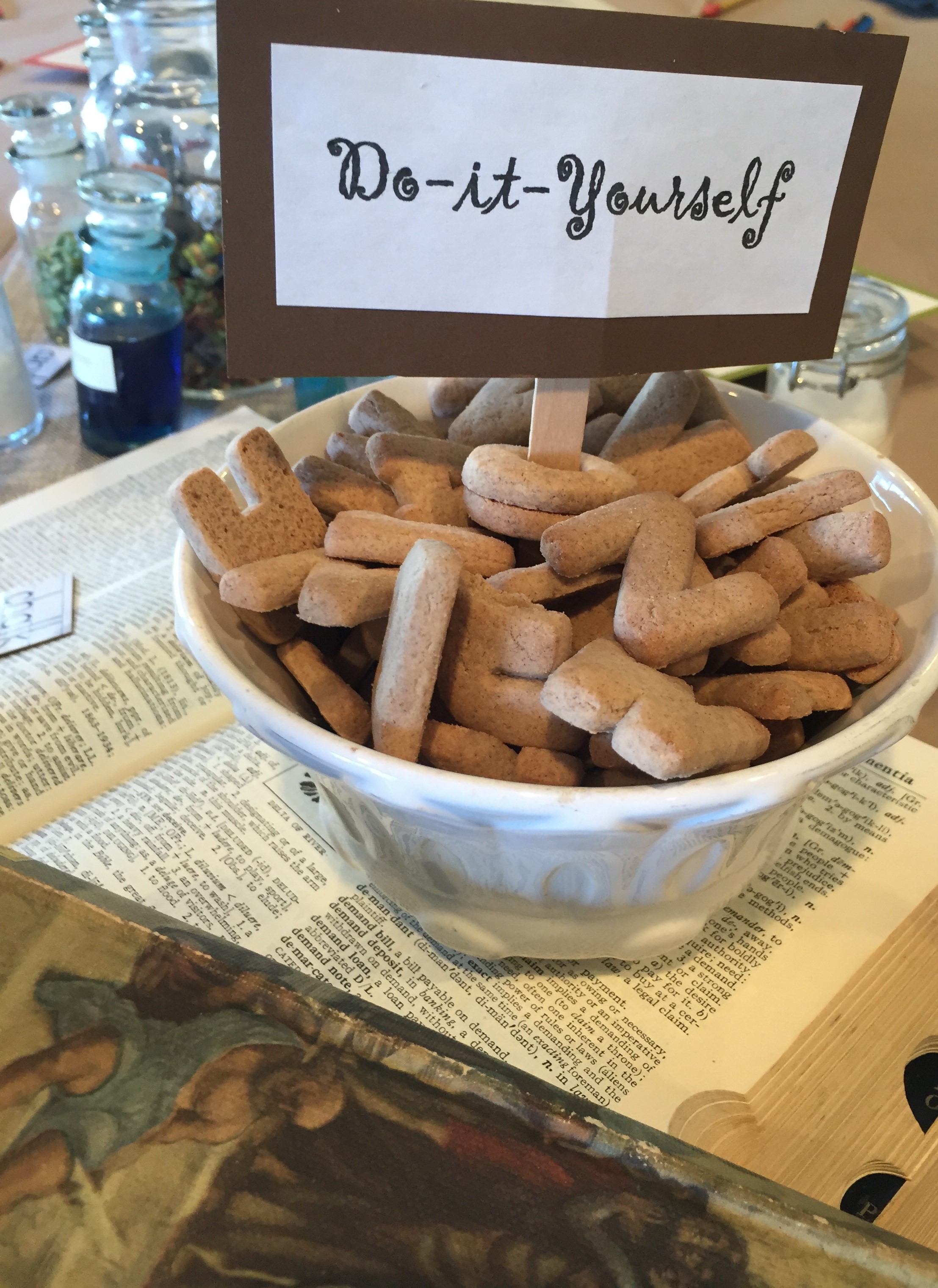 "DIY letters" - story props from THE PHANTOM TOLLBOOTH by Norton Juster - LitWits Workshops