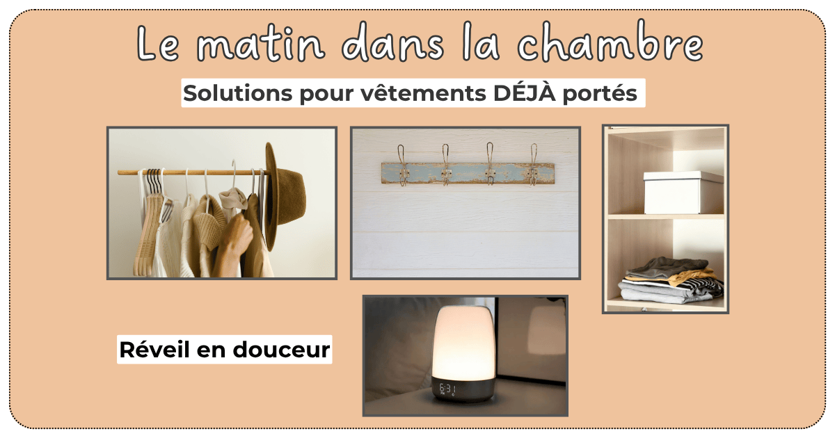 Accessoires pour matin facile dans la chambre