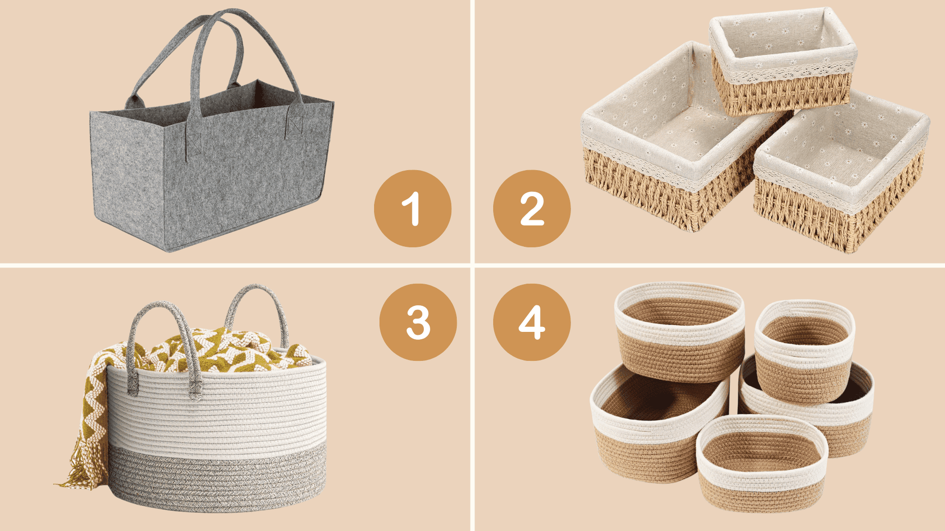 Mes paniers stop bazar préférés