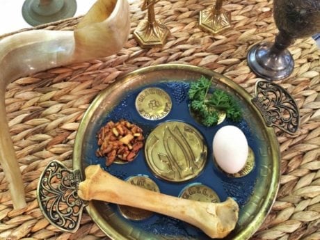 Passover seder plate - story prop idea for teaching ALL-OF-A-KIND FAMILY by Sydney Taylor, from LitWits Workshops